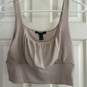 Ruched crop tank